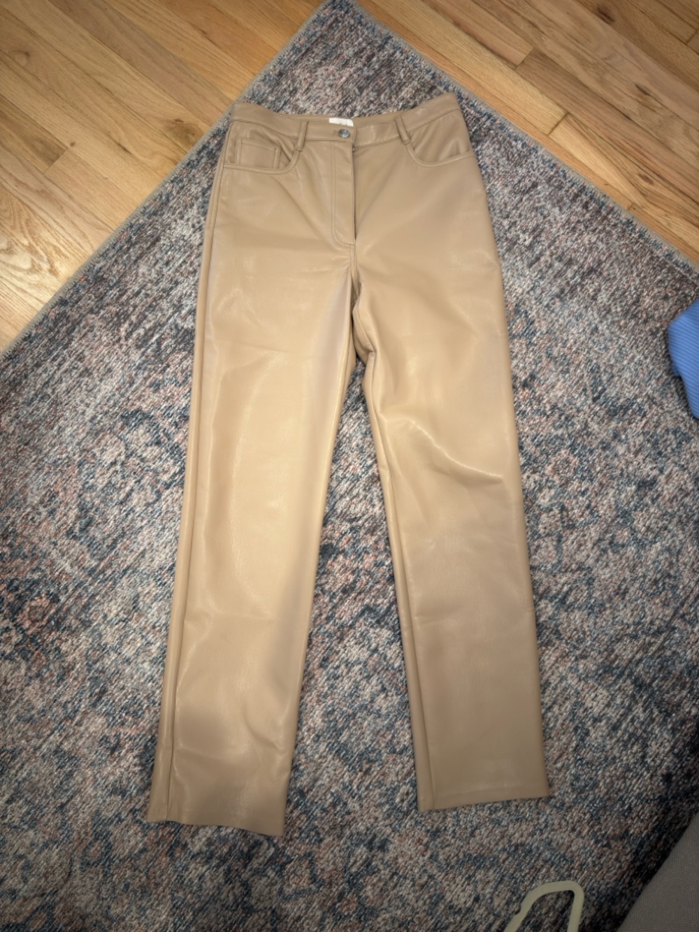 Wilfred Tan Leather Pants